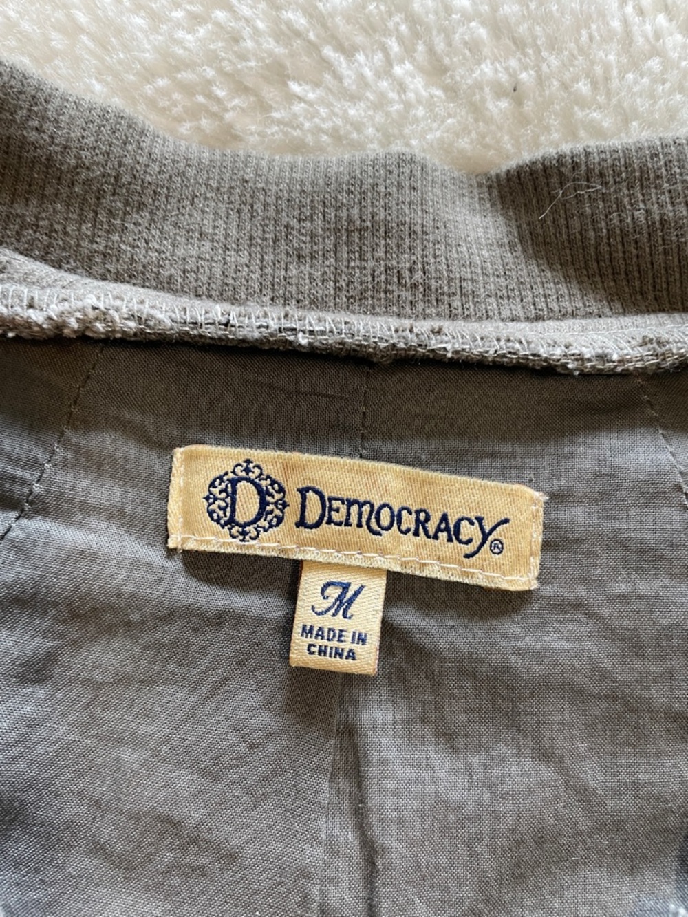 🎉LAST CHANCE 🎉Democracy Floral Camo Utility Jacket - Gray & Dusty Rose - Picture 5 of 15